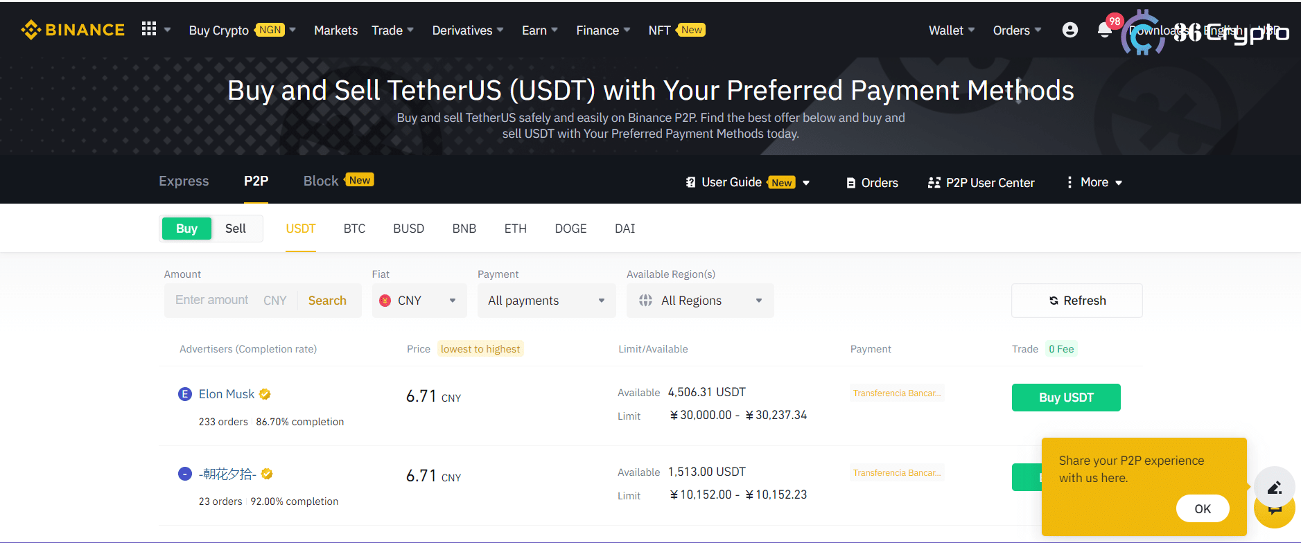 Tutorial: How To Buy Bitcoin on Binance Using P2P (Step-to-Step Guide)