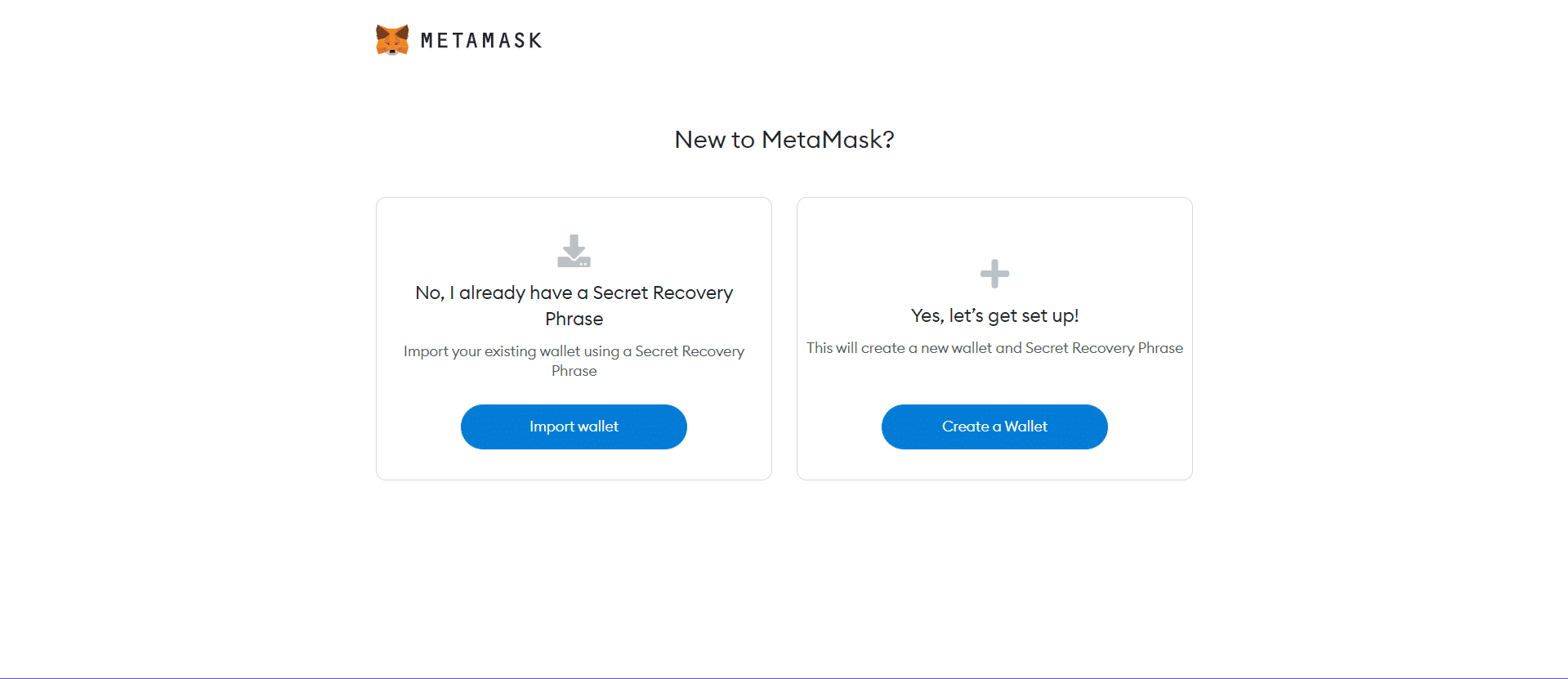 create a wallet on metamask