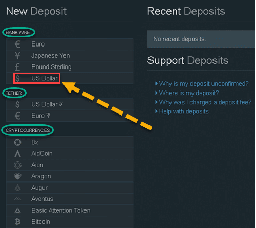 How to buy cryptocurrency on Bitfinex