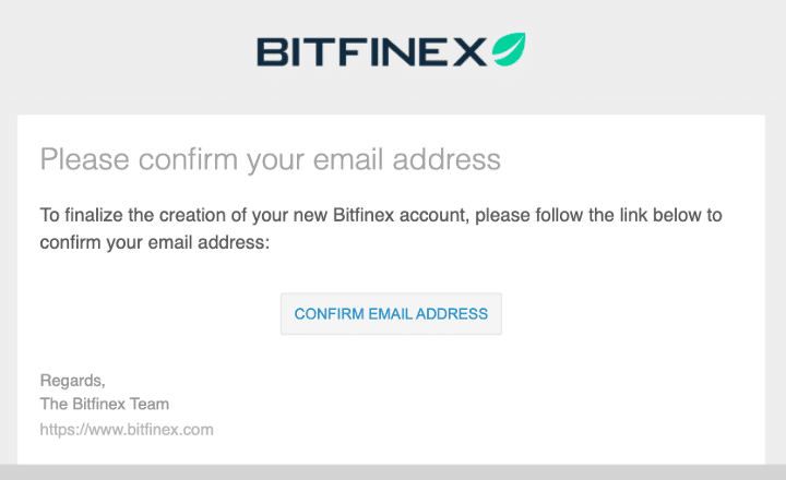 Confirm your email address bitfinex