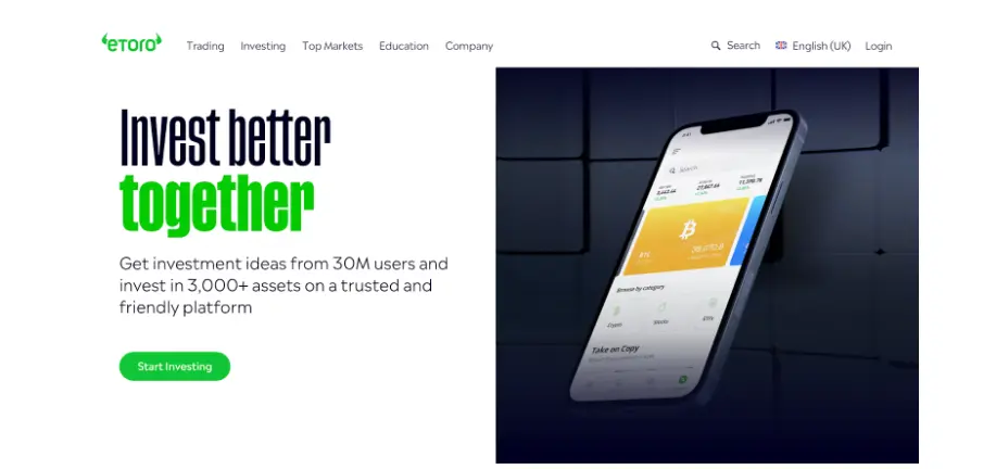 eToro crypto exchange