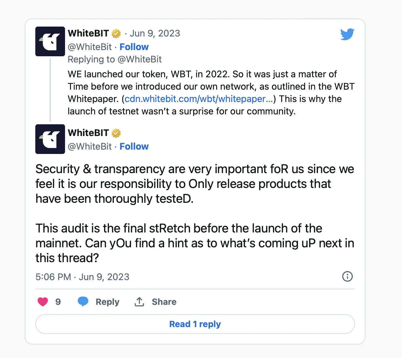 WhiteBIT Testnet Network Guide