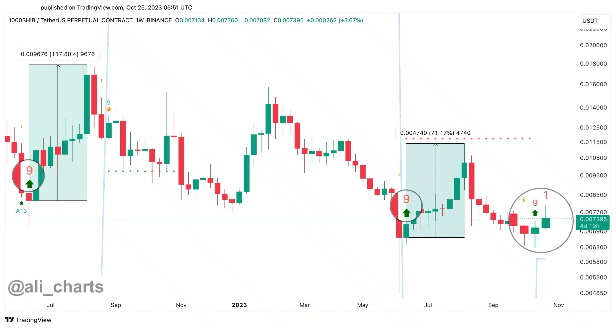 Shiba Inu Might Experience a Bullish Rally Soon, See Why 1 Shiba Inu trading chart