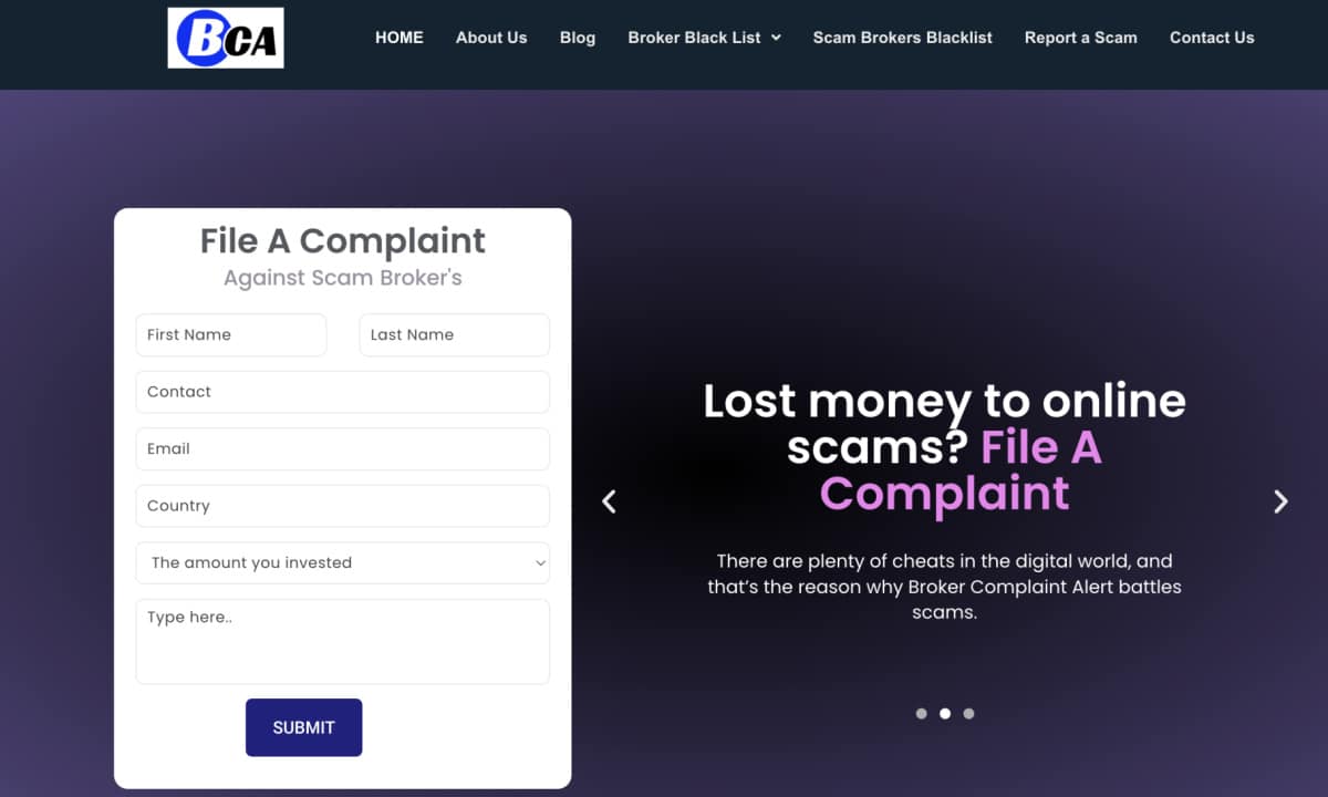 Broker Complaint Alert (BCA) Marks 3 Years of Successful Crypto Scam Recovery, Bringing Hope to Victims Worldwide Broker Complaint Alert (BCA) Marks 3 Years of Successful Crypto Scam Recovery, Bringing Hope to Victims Worldwide