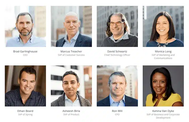 ripple xrp leadership team