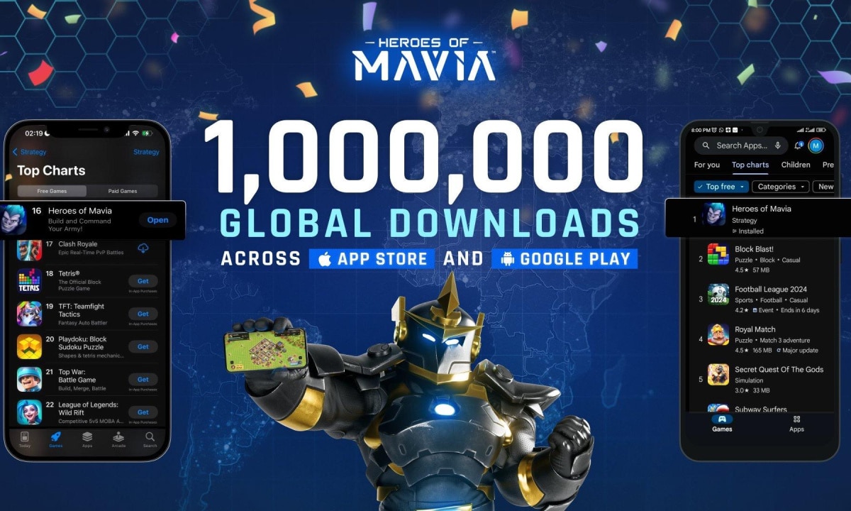 Heroes of Mavia Surpasses 1 Million Downloads, Dominates Global App Store Rankings Before Token Launch Heroes of Mavia Surpasses 1 Million Downloads, Dominates Global App Store Rankings Before Token Launch