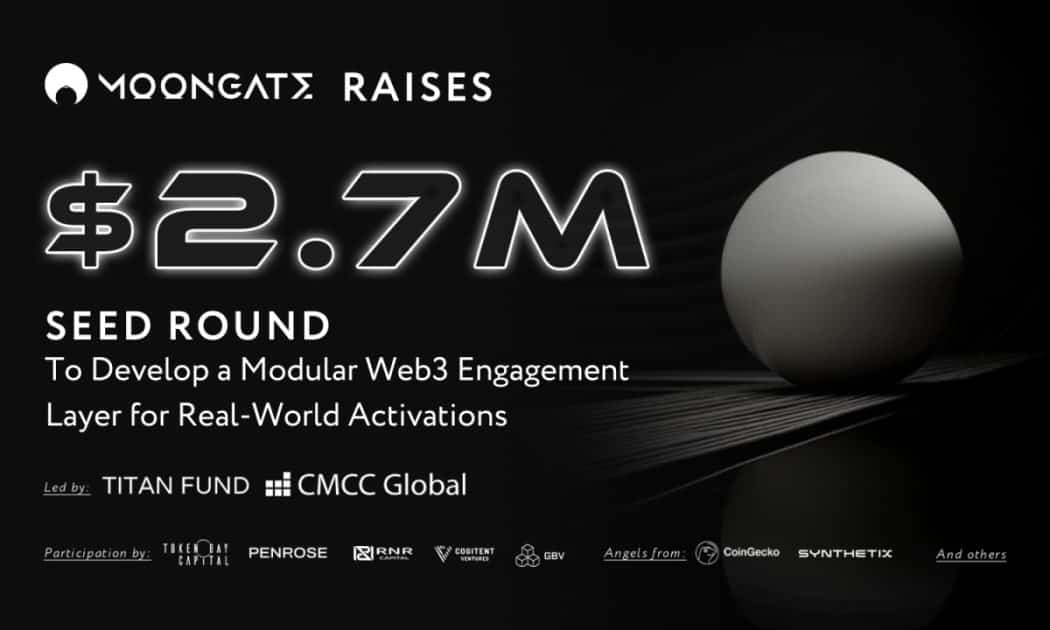 Moongate Raises $2.7M Seed Round to Develop a Modular Web3 Engagement Layer for Real-World Activations Moongate Raises $2.7M Seed Round to Develop a Modular Web3 Engagement Layer for Real-World Activations