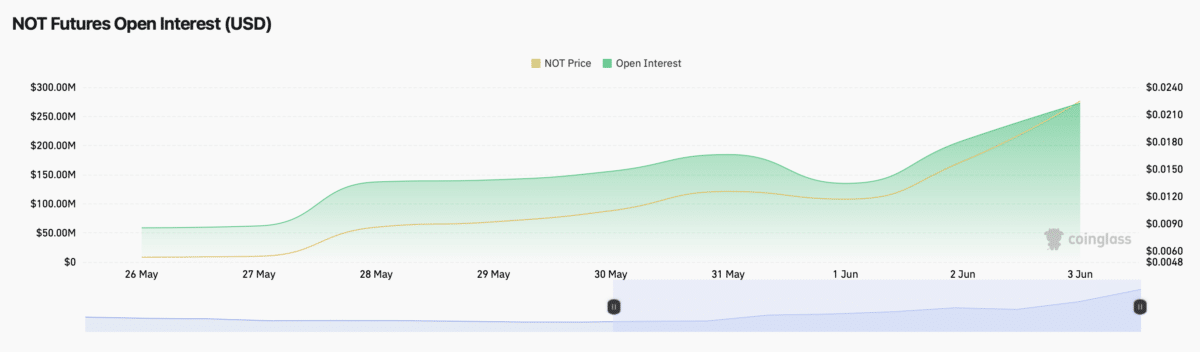 Notcoin open interest
