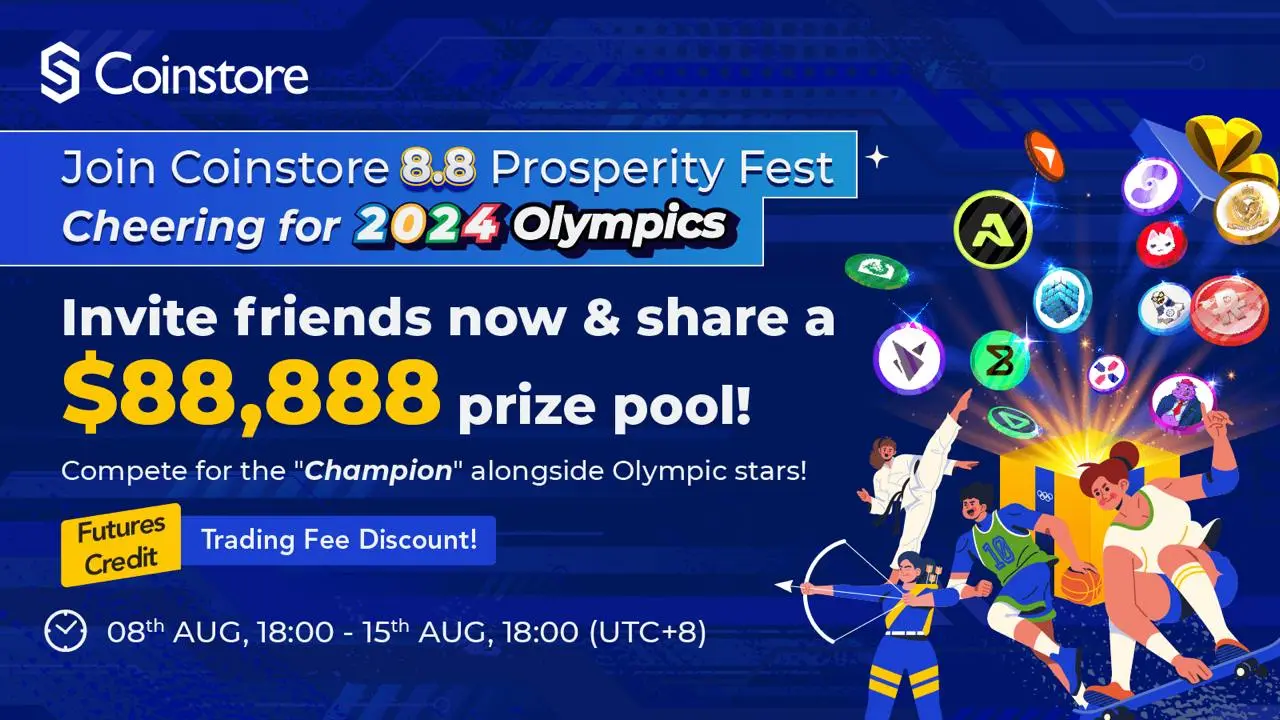 Coinstore Launches 8.8 Listing Fest to Accelerate the Development of Quality Blockchain Projects