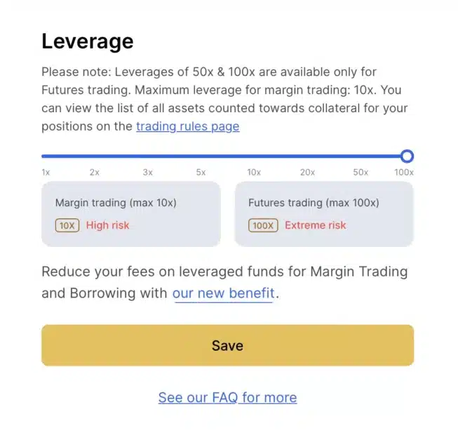 whitebit leverage features