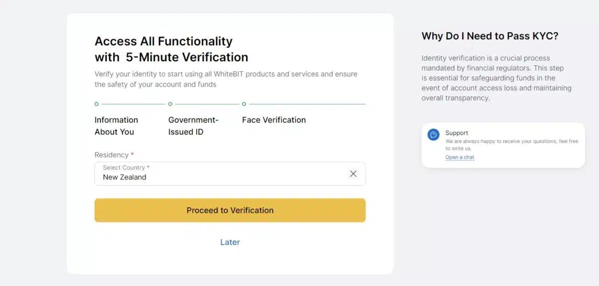 account verification