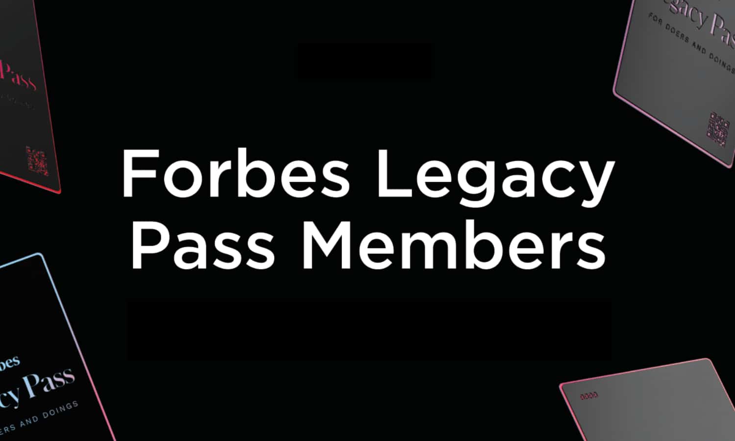 Forbes Web3 Celebrates Innovation: Legacy Pass Members Showcased in the Forbes Magazine Forbes Web3 Celebrates Innovation: Legacy Pass Members Showcased in the Forbes Magazine