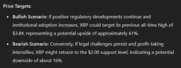 chatgpt xrp prediction
