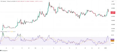 XDC Network (XDC) Price Prediction 2025-2029: Will XDC Price Hit $0.35 Soon? 2 XDC RSI price chart