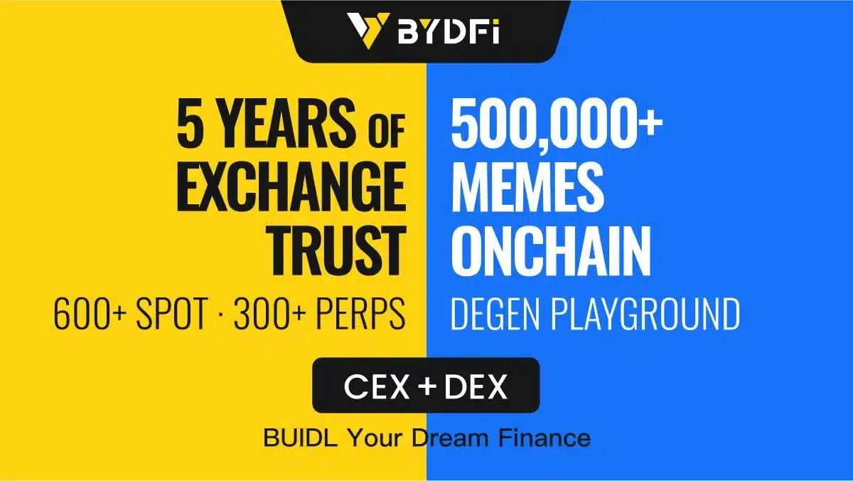BYDFi Officially Launches On-Chain Trading Tool MoonX, Ushering in the Era of CEX + DEX Dual Engines BYDFi Officially Launches On-Chain Trading Tool MoonX, Ushering in the Era of CEX + DEX Dual Engines