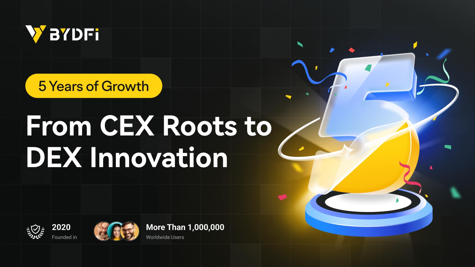 From CEX to DEX: BYDFi Celebrates 5 Years of Remarkable Growth From CEX to DEX: BYDFi Celebrates 5 Years of Remarkable Growth