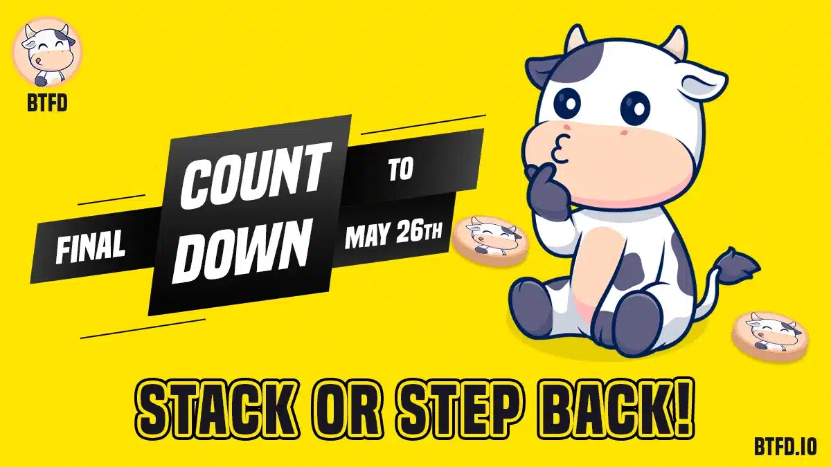 BTFD’s Bulls Run Toward a $0.006 Moon as May 26 Presale Deadline Looms—Join the Best New Meme Coins for Significant Returns with CHEEMS and HIPPO in Tow BTFD’s Bulls Run Toward a $0.006 Moon as May 26 Presale Deadline Looms—Join the Best New Meme Coins for Significant Returns with CHEEMS and HIPPO in Tow