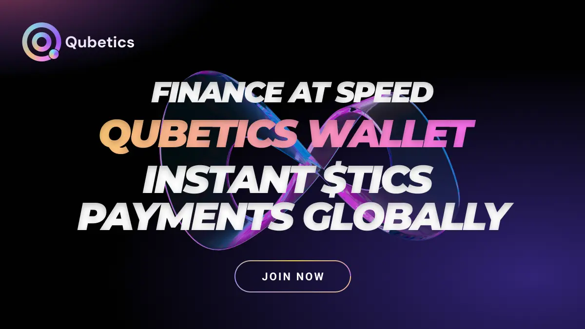 Finance at speed qubetics wallet instant STICS Payment globally