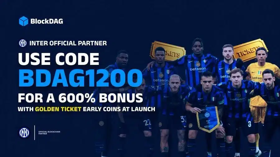BlockDAG Nears Top 10 Status with $214M Presale & 600% Golden Ticket Bonus as ADA & SOL Rally