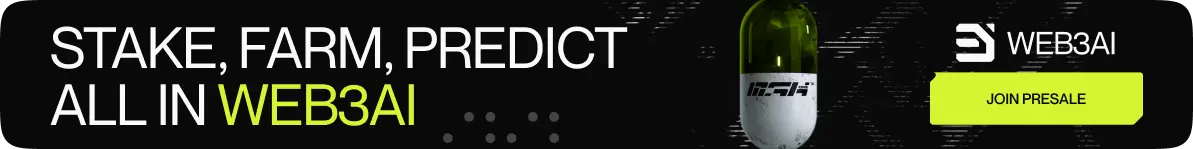 Stake,farm,predict all in web3ai