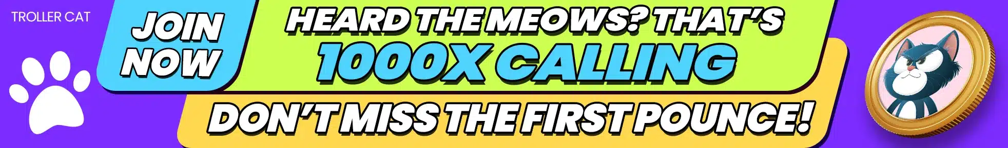 heard the meow 1000x troller cat