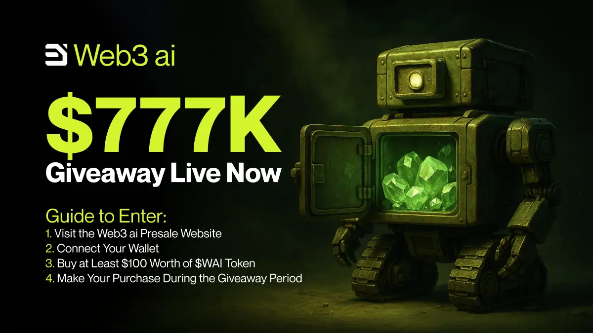 web3 ai $7777k Giveaway live now