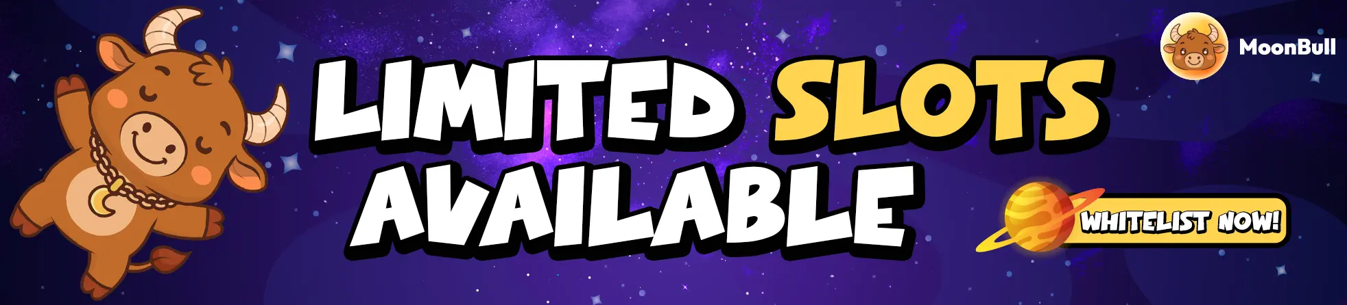  LIMITED SLOTS AVAILABLE