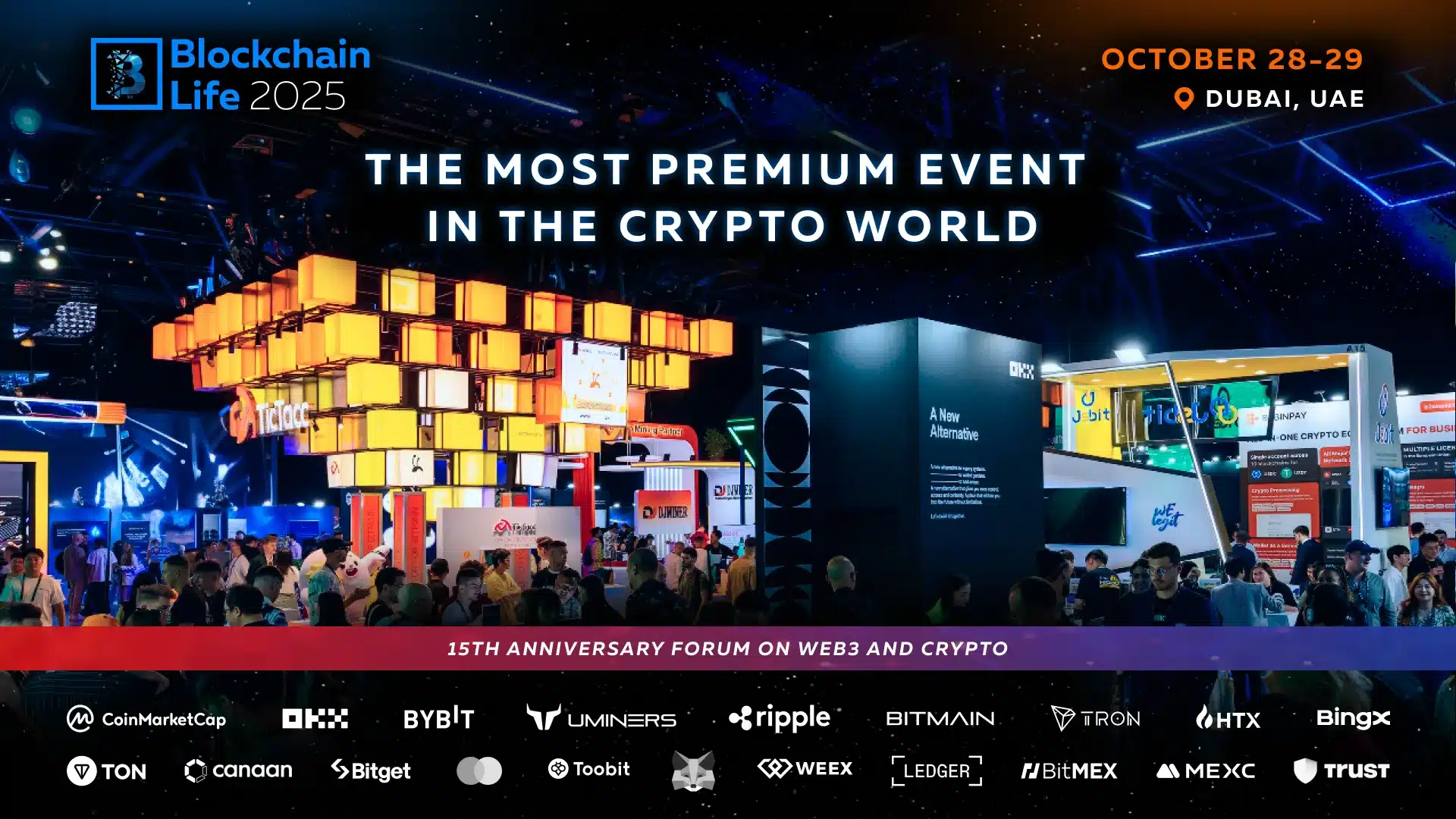 Blockchain Life Forum in Dubai on October 28–29. What to expect from the Crypto Event of the Year?