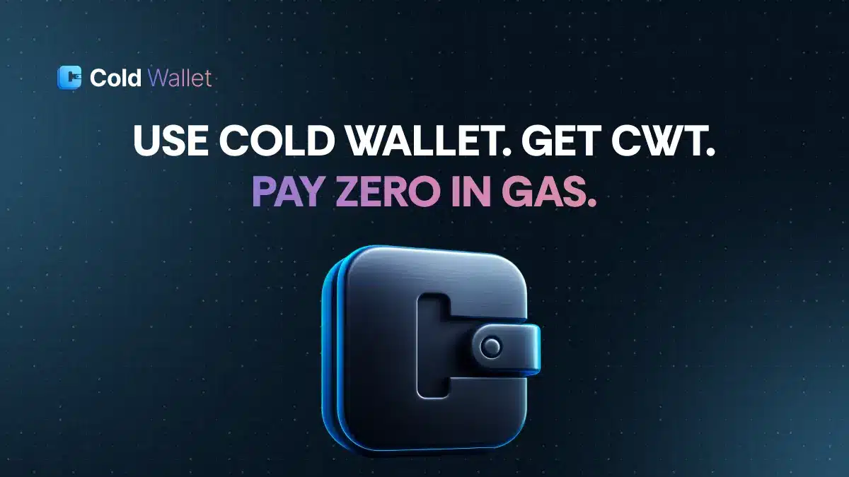 USE COLD WALLET ,GET CWT, pay zero in Gas