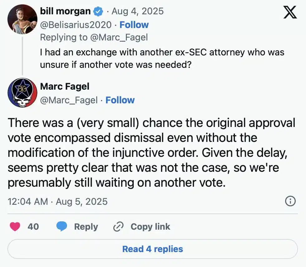 Ripple (XRP) Lawsuit: Lawyer Explains What May be Holding the Final Steps to Conclusion 1 marc fagel and bill morgan