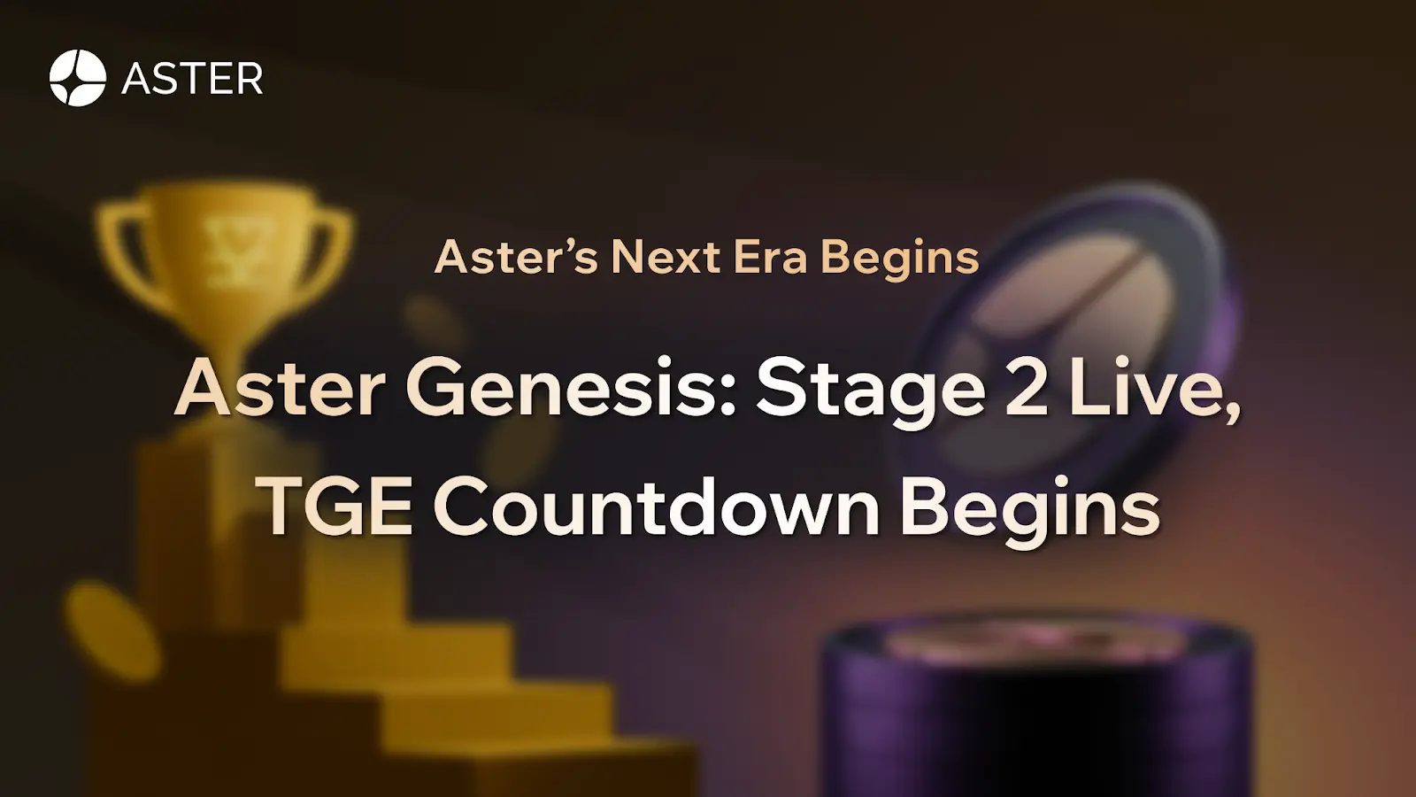 Aster’s next era begins: Airdrop points stage 2 live, TGE countdown begins