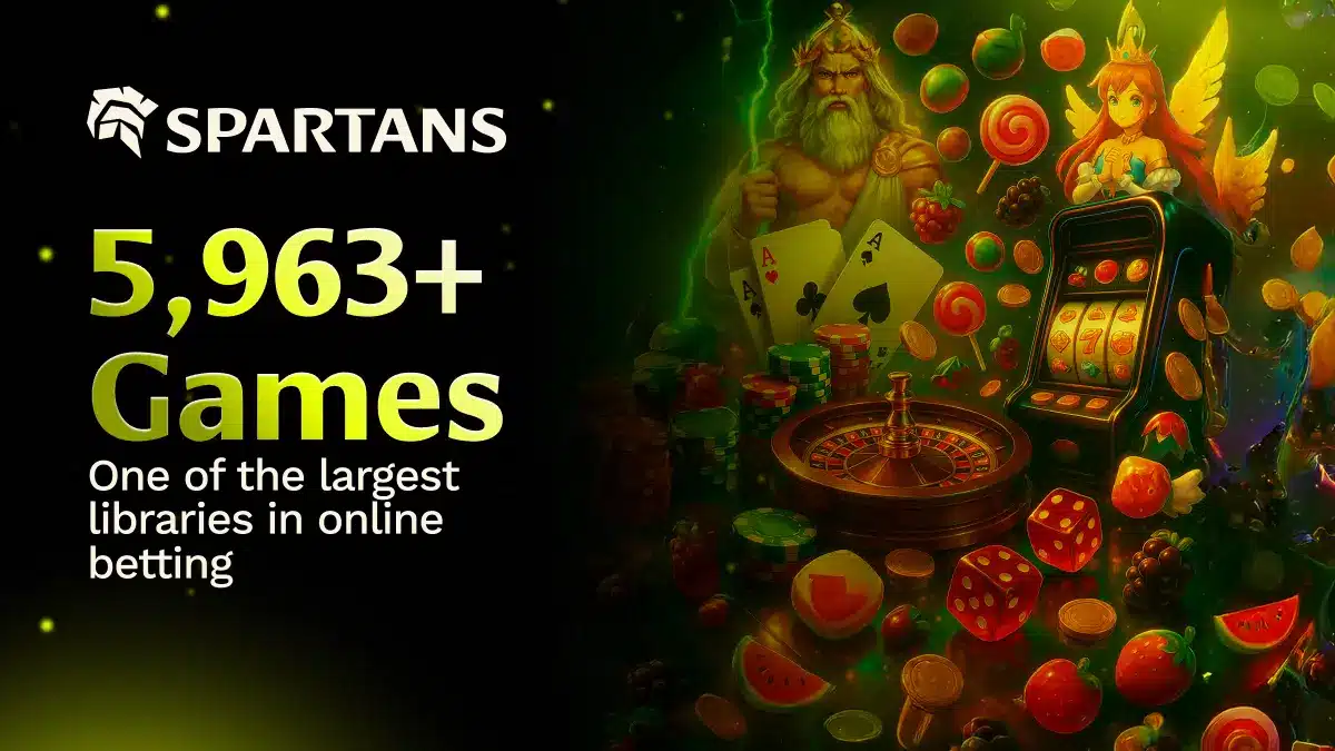  SPARTANS 5,963+Games one of the largest libraries in online betting.