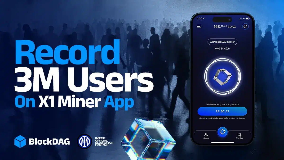 Record 3M Users on x1 miner App