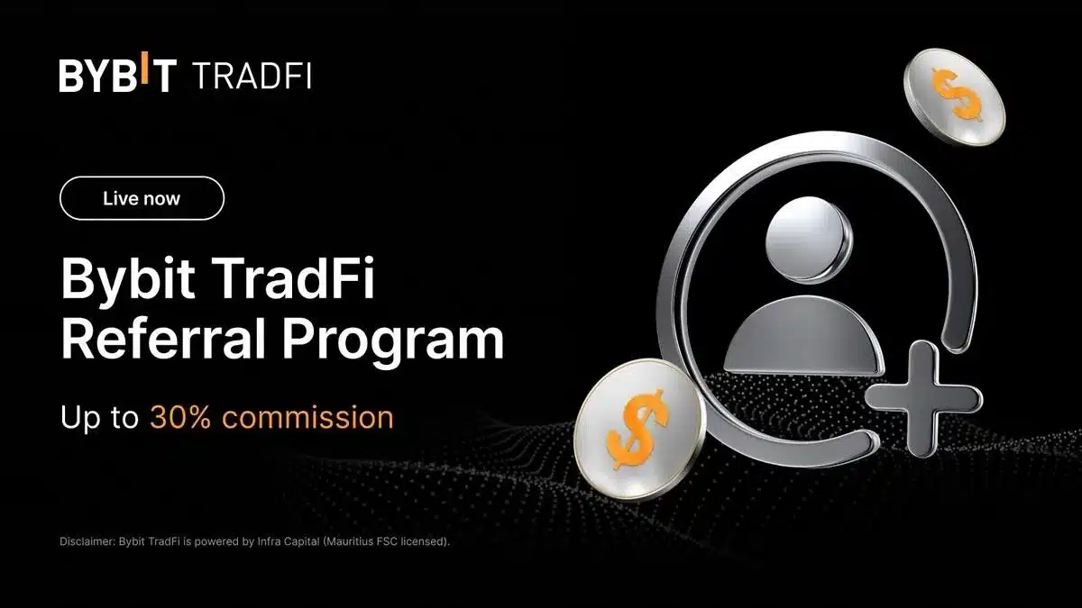 Bybit TradFi Launches Referral Program Offering Up to 30% in Rewards Bybit TradFi Launches Referral Program Offering Up to 30% in Rewards
