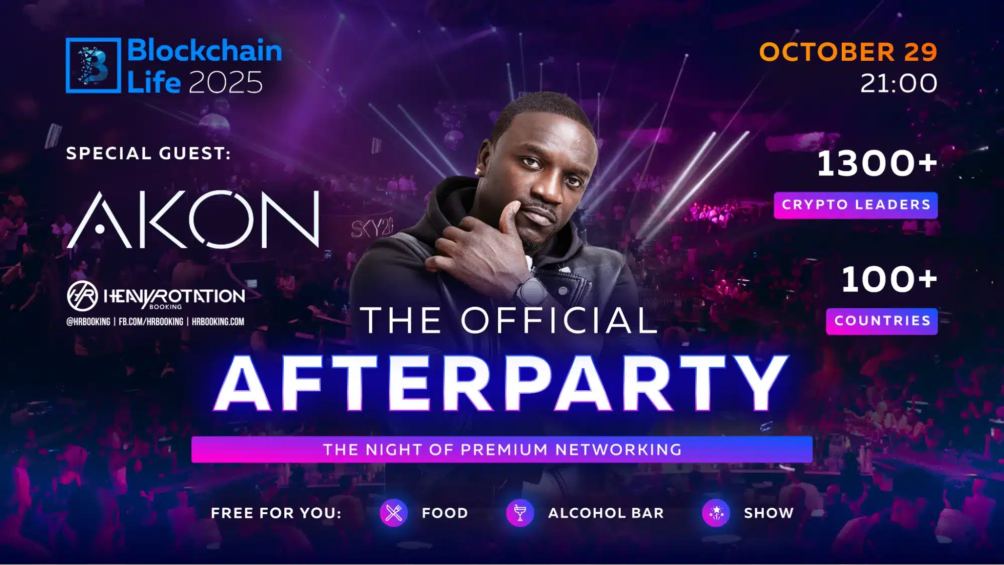 Blockchain Life 2025 in Dubai – the legendary Akon will perform an exclusive set at the official Afterparty