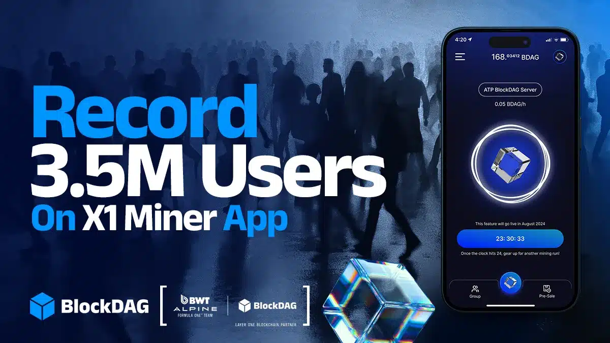 record 3.5m users blockdag