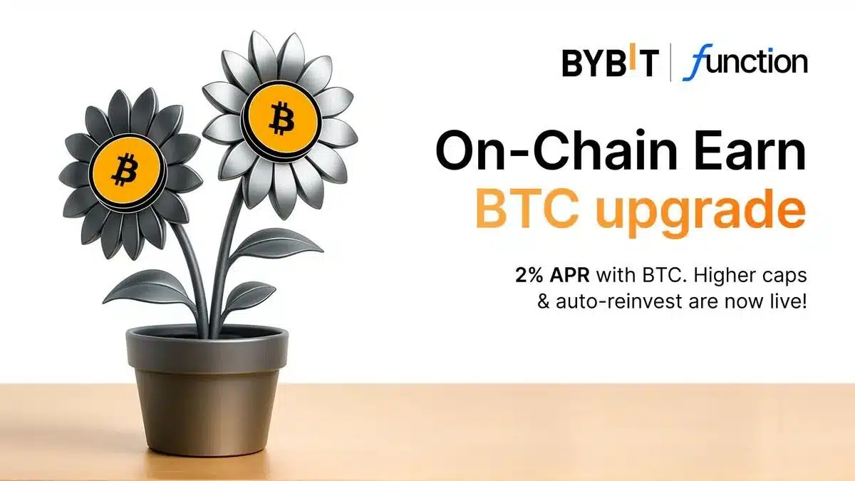 Bybit Enhances On-Chain Earn with Function Bitcoin, Lifting BTC APR to 2% Bybit Enhances On-Chain Earn with Function Bitcoin, Lifting BTC APR to 2%