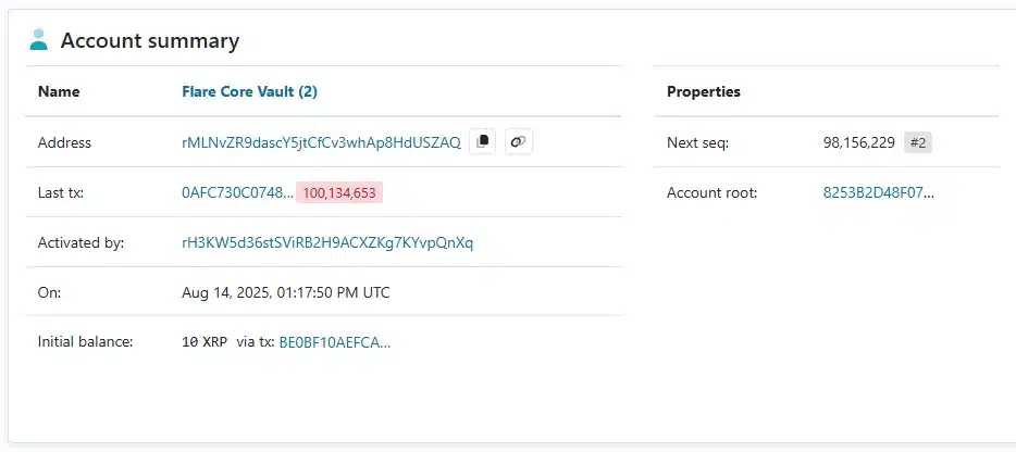 xrp escrow flare network