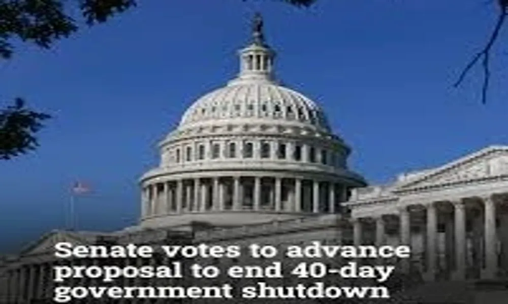 Senate Advances Funding Bill to End 40-Day Government Shutdown Senate Advances Funding Bill to End 40-Day Government Shutdown