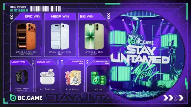 BC.GAME’s “Stay Untamed” Breakpoint Eve party tops 1,200 sign-ups, with DubVision and Mari Ferrari headlining 5 1pWCmSe 1765160549xUf8Jo4tNv