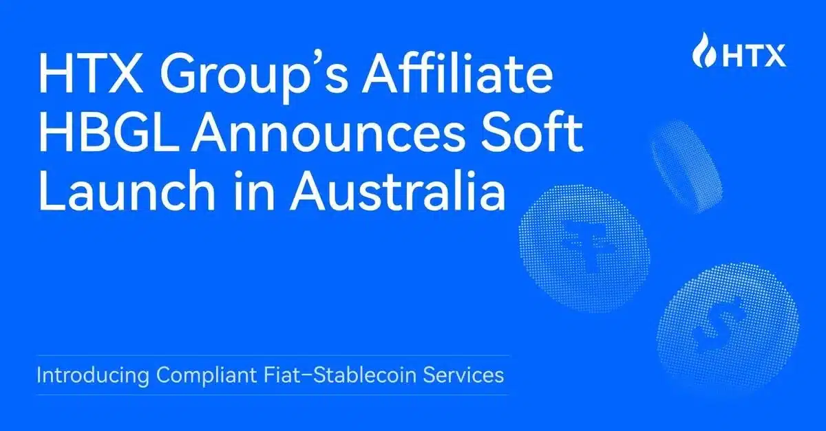 HTX Group’s Affiliate HBGL Announces Soft Launch in Australia, Introducing Compliant Fiat-Stablecoin Services HTX Group’s Affiliate HBGL Announces Soft Launch in Australia, Introducing Compliant Fiat-Stablecoin Services