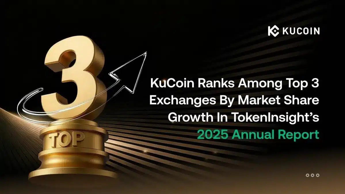 KuCoin Ranks Among Top Three Exchanges by Market Share Growth in TokenInsight’s 2025 Annual Report