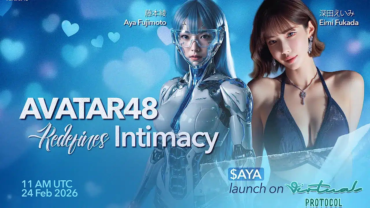 AVATAR48 Redefines Intimacy with $AYA Launch on Virtuals; Onboards Global Icon Eimi Fukada AVATAR48 Redefines Intimacy with $AYA Launch on Virtuals; Onboards Global Icon Eimi Fukada