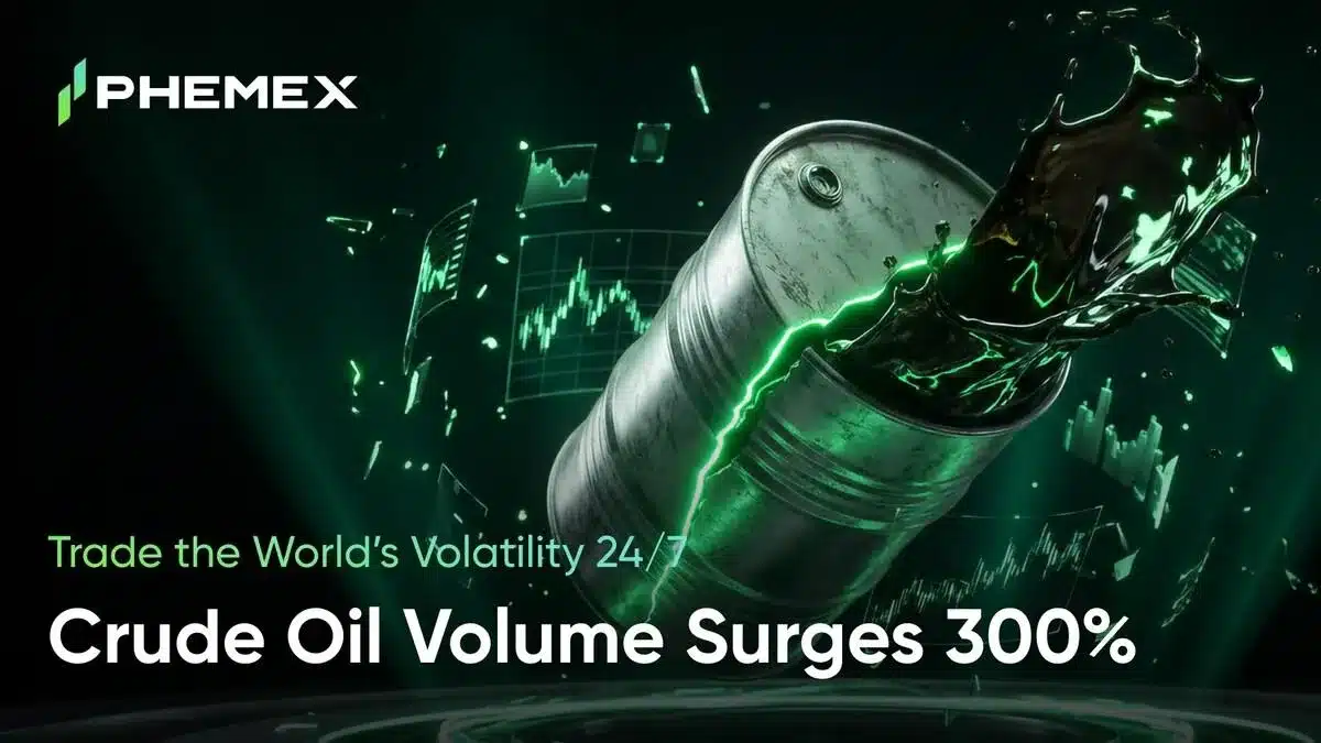 Phemex TradFi Crude Oil Trading Surges 300% as Ceasefire Volatility Sparks Record Demand Phemex TradFi Crude Oil Trading Surges 300% as Ceasefire Volatility Sparks Record Demand