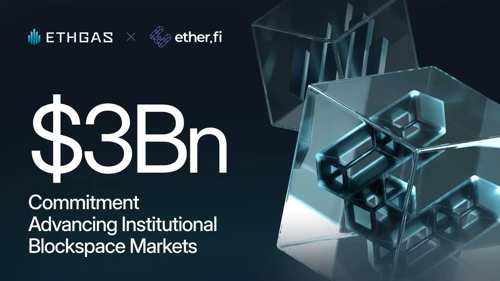 ETHGas and ether.fi Strike $3Bn Deal to Advance Institutional Blockspace Markets ETHGas and ether.fi Strike $3Bn Deal to Advance Institutional Blockspace Markets