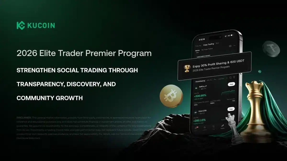KuCoin Introduces Elite Trader Premier Program to Strengthen Social Trading Through Transparency, Discovery, and Community Growth KuCoin Introduces Elite Trader Premier Program to Strengthen Social Trading Through Transparency, Discovery, and Community Growth