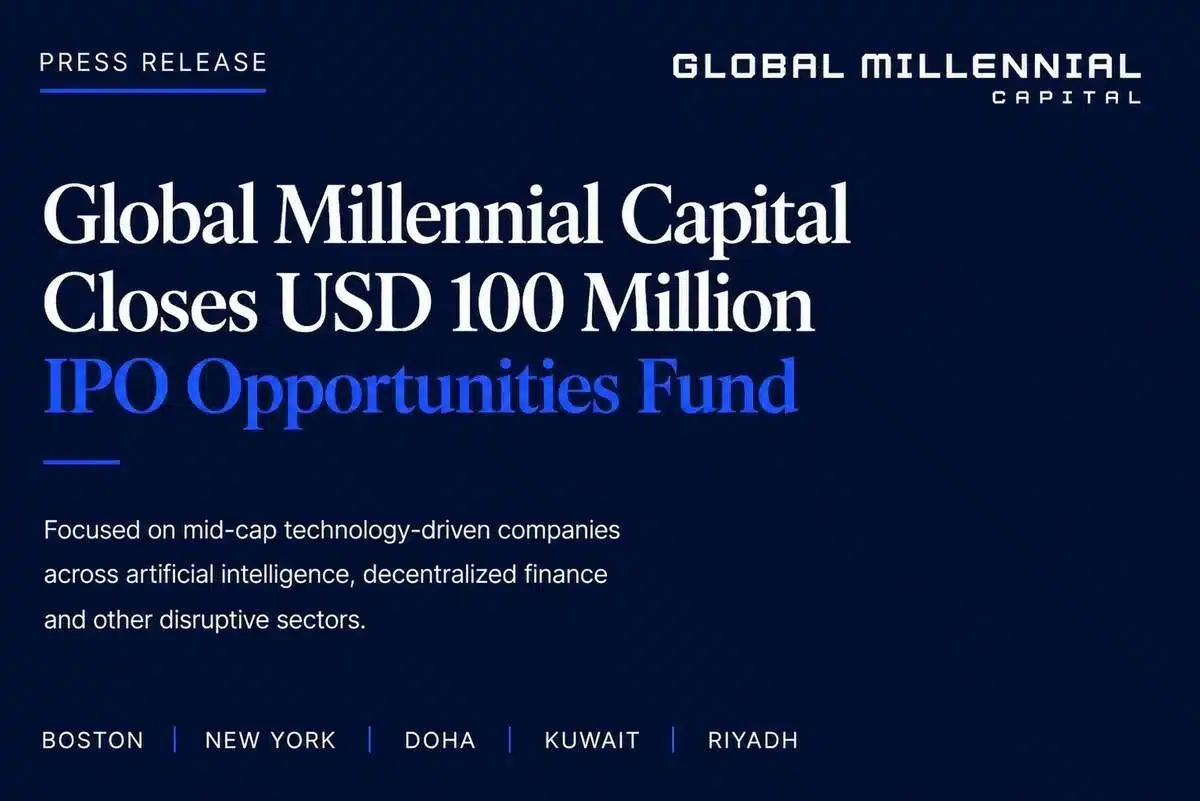 Global Millennial Capital Raises USD 100 Million to Fund New-Age Technology Leaders in Underpenetrated Mid-Cap Segments