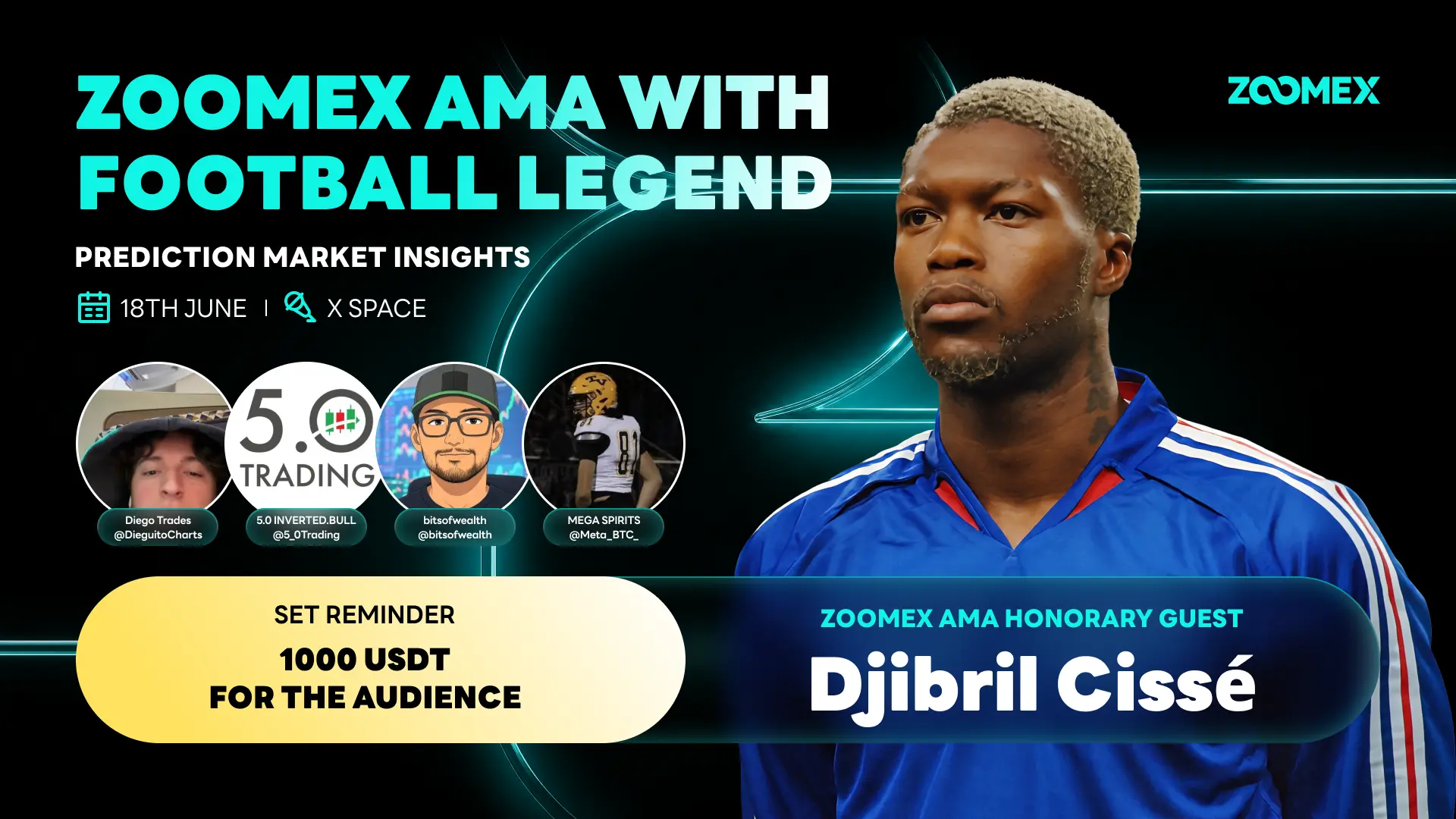 Zoomex X Space Recap With Djibril Cissé and the World Cup Trading Panel