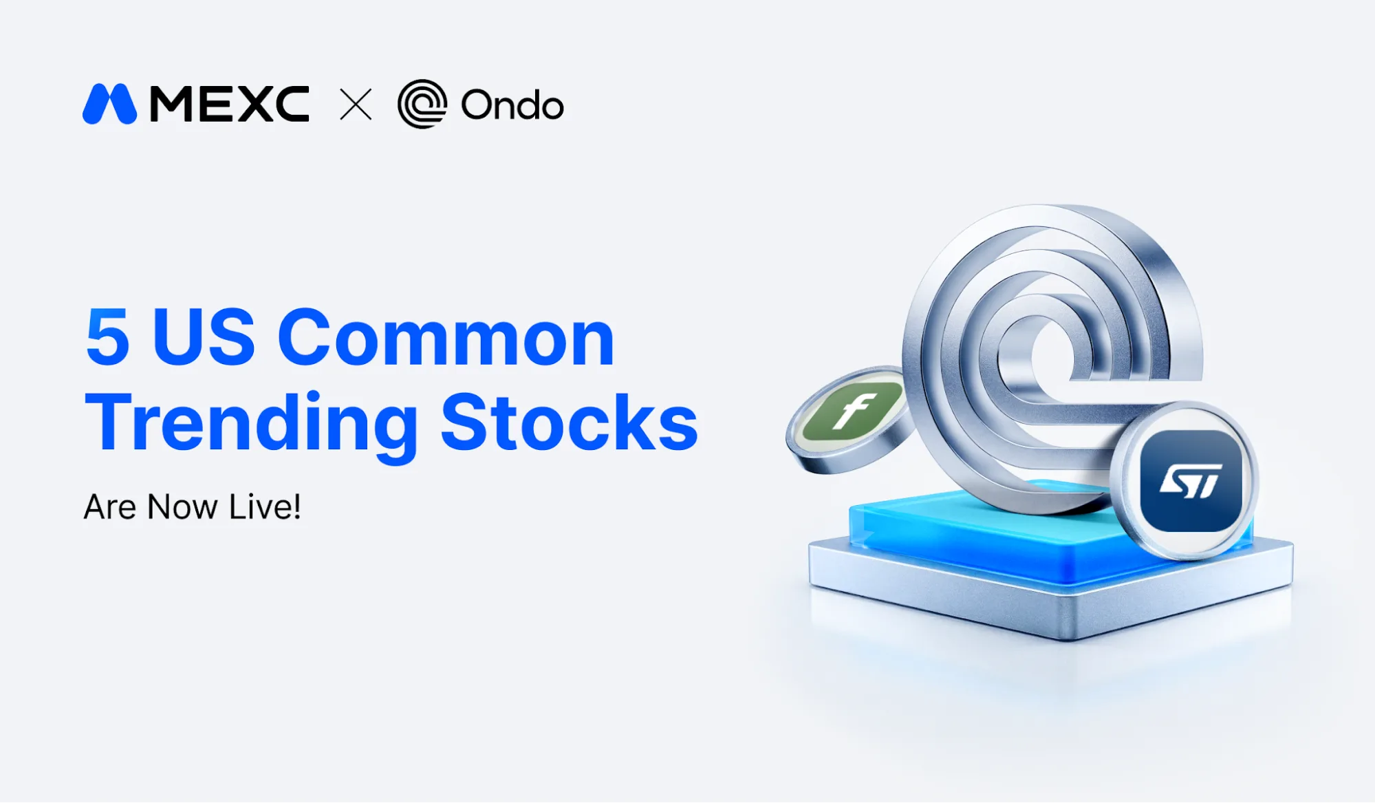 MEXC Adds Five Ondo Tokenized Stocks Spanning Semiconductors to Power Infrastructure