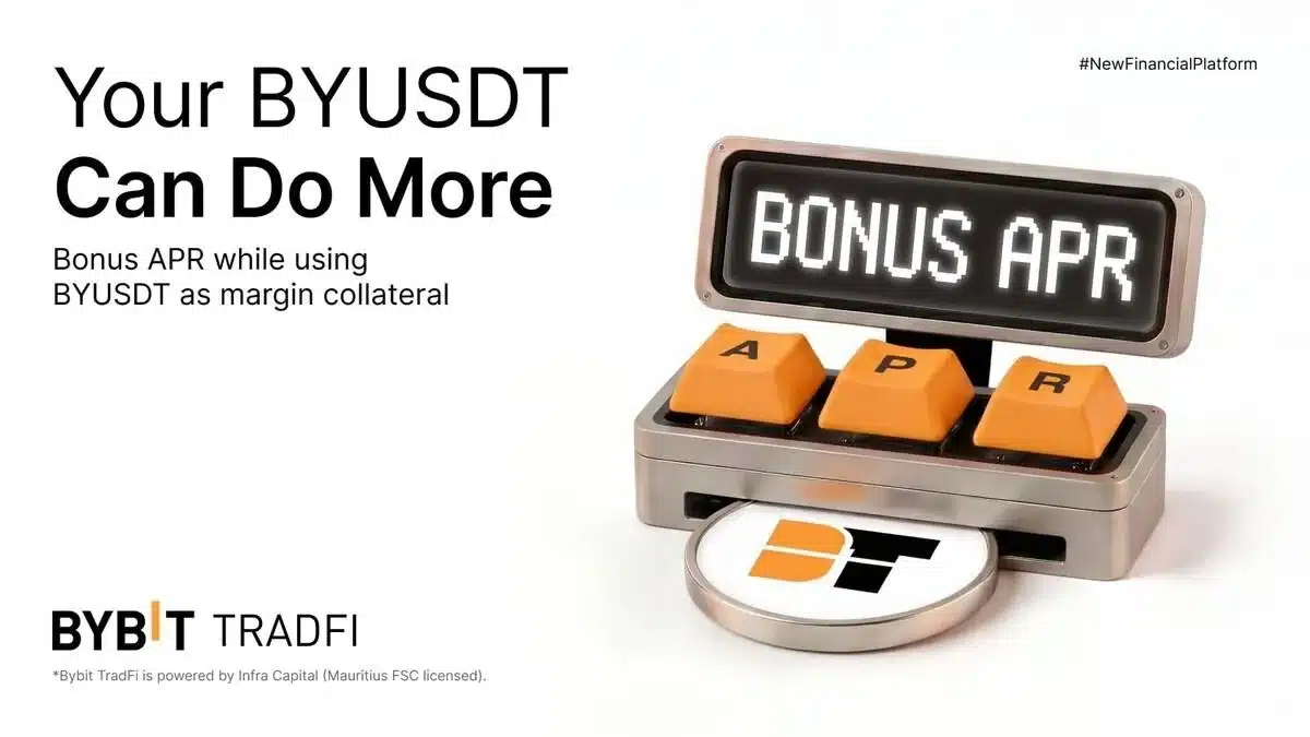 BYUSDT Now Available as Collateral on Bybit TradFi, Unlocking Dual-Yield Potential BYUSDT Now Available as Collateral on Bybit TradFi, Unlocking Dual-Yield Potential